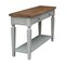 International Concepts Rectangle Vista Console/Sofa Table, 48 W, 16 L, 30 in H, Wood, Hickory/Stone OT41-15S - alternate 9